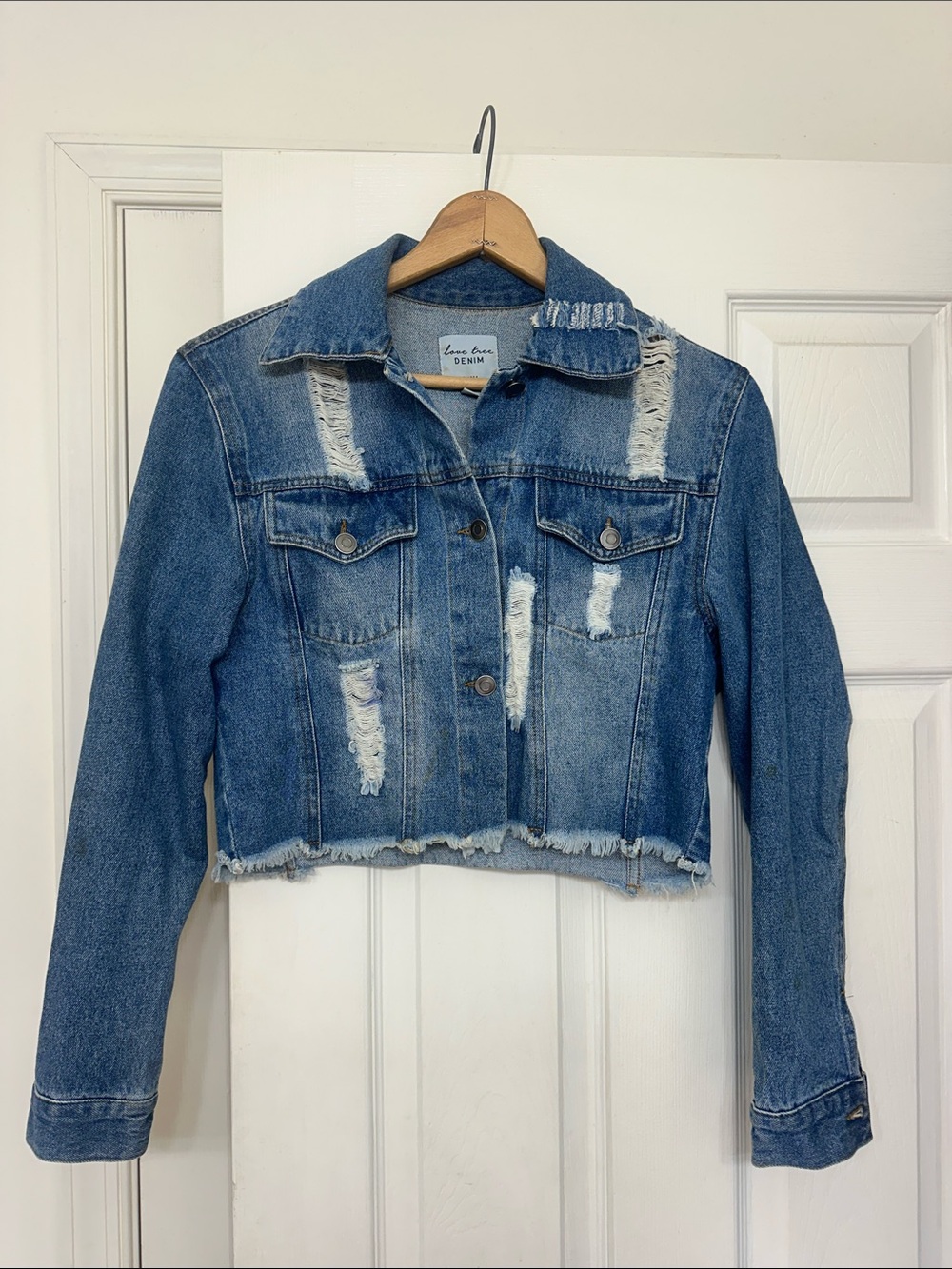 Love Tree Light Blue Denim Jacket